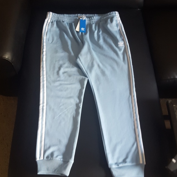 adidas ash blue track pants